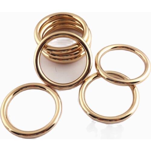 30mm O Rings Light Gold Zinc Alloy Loop Strap Buckle Ring Loops DIY Accessories Jewelry Making Purse Clasp Making Hardware