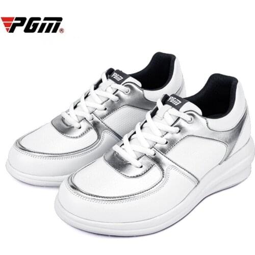 PGM Womens Waterproof Heightening Golf Shoes Anti-Slip Sport Walking Sneakers Training Golf Shoes Breathable Outdoor Ladies