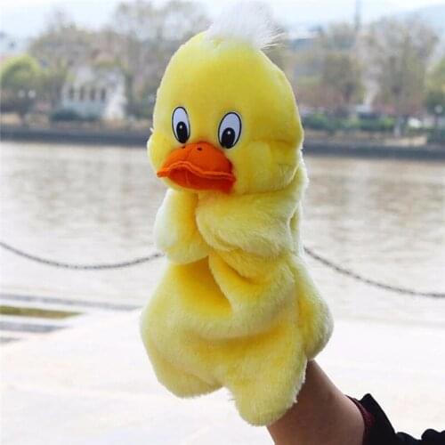 Hand Puppet Doll Family Duck Animal Plush 32cm Birthday New Year 2021 Gifts Party Toys For Girls Kids