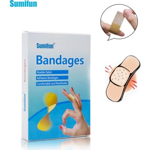 100pcs First Aid Flexible Fabric Bandages Band-Aid Wound Care Hemostasis Anti-infection Serile Gauze Adhesive Plaster K02901