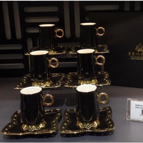 Metal Toe Black Gold Gilt Cup Pad 6 personality Fn012