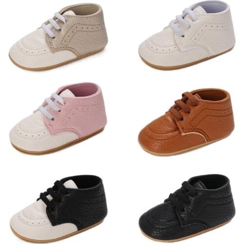 Retro Baby Girls Moccasins Shoes Multicolor PU Leather Toddler Shoes Non-Slip Fashion Infant First Walkers