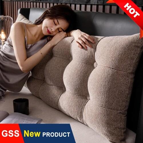 Softness Velvet Bed Pillow Case Home Decor Cushion Cover Decorative Corner Seat Backrest Lumbar Long Pillows Case Pouf Futon