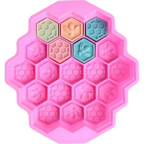 Honeycomb Candle Making Silicone Mold Cake Moulds DIY Hive Soap Making Handmade Chocolate Fondant Food Grade Kitchen Baking Tool