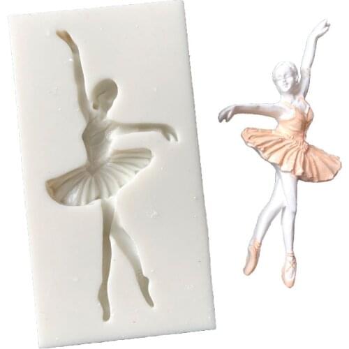 Sugarcraft Dancer Silicone mold fondant mold cake decorating tools chocolate gumpaste mold