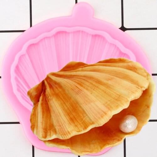 Clam Shell Silicone Molds DIY Party Cupcake Topper Fondant Cake Decorating Tools Cookie Baking Candy Chocolate Gumpaste Moulds