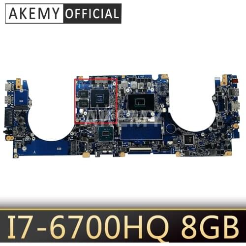 N501VW i7-6700HQ CPU 8GB RAM GTX960M mainboard For ASUS N501V N501VW UX501V UX501VW G5011V G501VW laptop motherboard Tested OK
