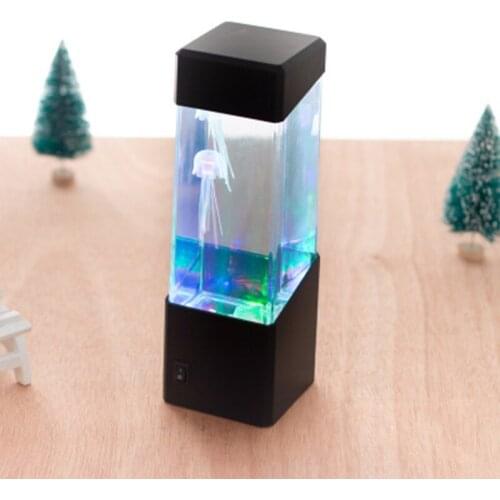 Led Jellyfish Tank Night Light Color Aquarium Electric Mood