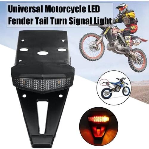 Universal Motorcycle ATV LED Stop Indicator Rear Tail Motorbike Brake Signal Lamp for Bobber Dirt BikeTurn Signal Light for KTM
