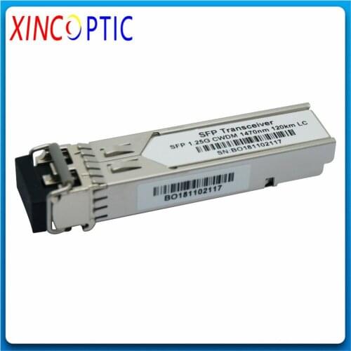 1.25G 120KM 1270-1610nm CWDM SFP Module,Dual LC 1610nm 1590nm 1570nm 1550nm 1530nm 1510nm DDM CWDM SFP Transceiver Module