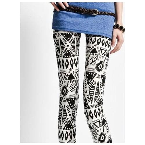 120pairs/lot fashion geometric print slimming leggings Women Leggings