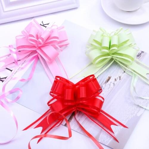 20PCS Gift Wrap Pull Bow Ribbon Decor Gift Flower Bow Bowknot Party Wedding Car Room Decoration Party DIY Festive Suppy