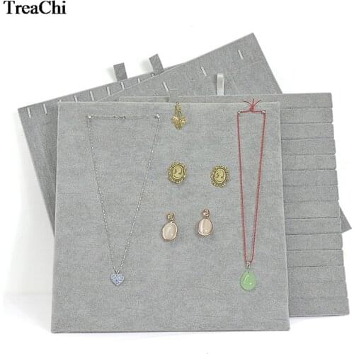26.8*25.5cm Creative Gray Velvet Jewelry Display Rack Portable Earring Ring Cufflink Necklace Watch Chain Brooch Organizer stan