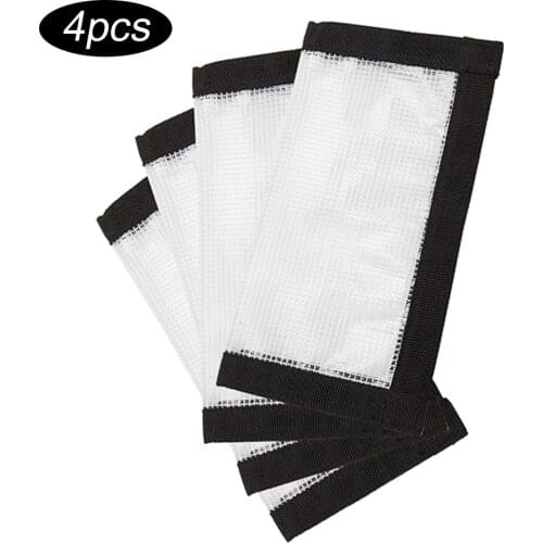 4Pcs Transparent Fishing Lure Wraps Foldable Clear PVC Lure Covers Hook Portable Wraps Fishing Baits Storage