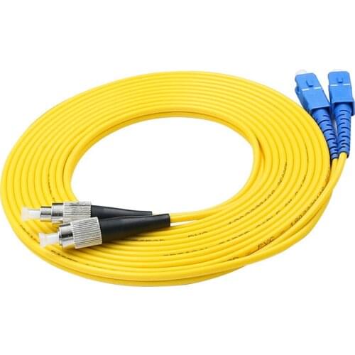 5PCS/lot FC/UPC-SC/UPC Fiber Optic Patch Cord Single Mode Optical Cable SM Single Mode Fiber Optic Jumper Patch Cord FTTH