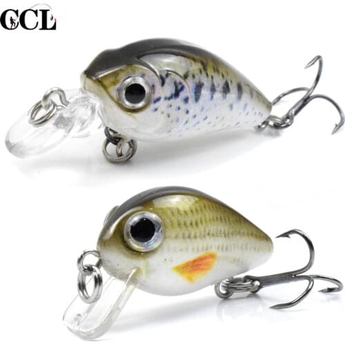 CCLTBA Hot Sale Mini Crankbait Wobblers Floating Hard Artificial Baits Minnow for Bass Pesca Carp Perch Fishing Lures Tackle