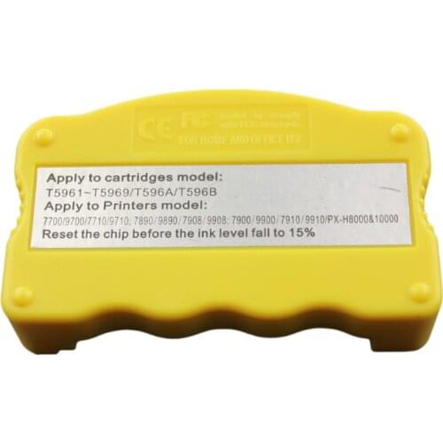 CISSPLAZA 2pcs Chip Resetter for Epson 7800 9800 7880 9880 7450 9450 11880 20000 9910 7910 7900 990 maintenance tank chip