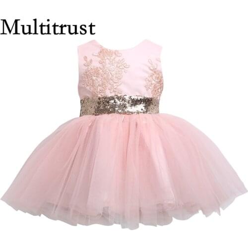 Citgeett Kids Baby Girl Sequins Bowknot Party Dresses Christmas Costume Wedding Bridesmaid Birthday Party Princess