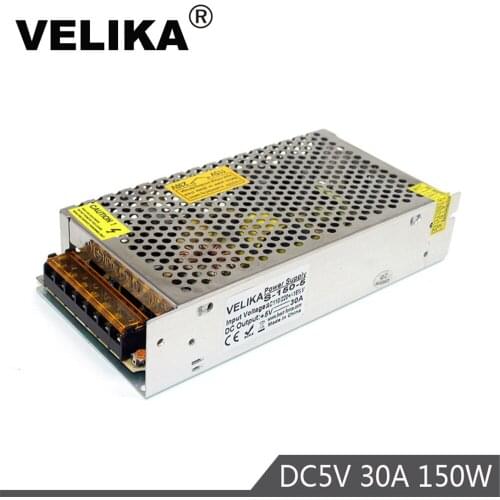 DC5V Power Supply Switching 30A 150W Power Source 110v 220V AC DC 5V SMPS For LED Strip display Lighting Light CCTV