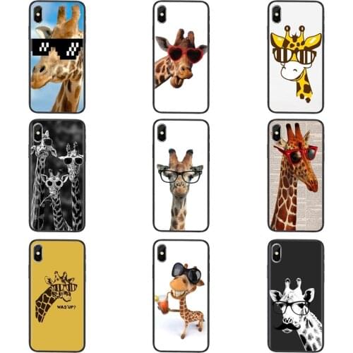 For Xiaomi Mi 11 10T 10S 10 Ultra Pro Lite Poco X3 NFC CC9 Cheap Mens Sunglasses Giraffe Spectacles Animal Cell Phone