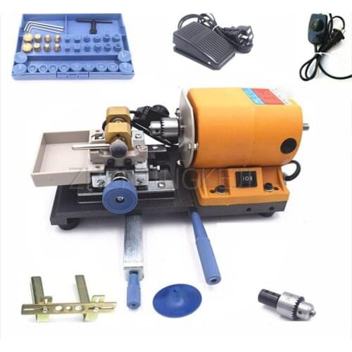 Beeswax Punching Machine Stepless Speed Regulation Multifunctional Bead Walnut Hole Puncher Drilling Tools Processing Equipment