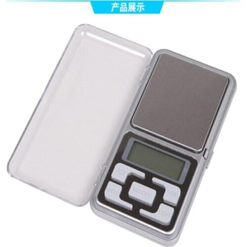 300 PCS/lot Electronic Pocket Scales Mini Digital Precision 500g 0.1g Digital Jewelry Scales Balance LCD Display Free Shipping