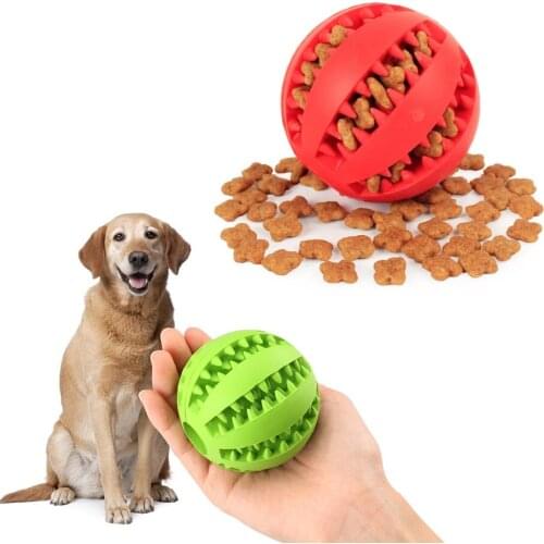 Ball Dog Toys Pet Rubber Tooth Cleaning Puppy Interactive Funny Large Snack Products Leaking Chew Cat Stretch Watermelon Bouncin
