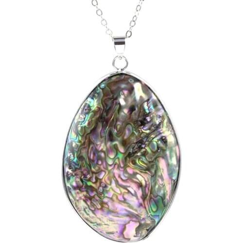 KFT Natural Abalone Shell Random Shape Pendant Charms 60x40mm Natural Mother of Pearl Shell Pendants For Jewelry Making