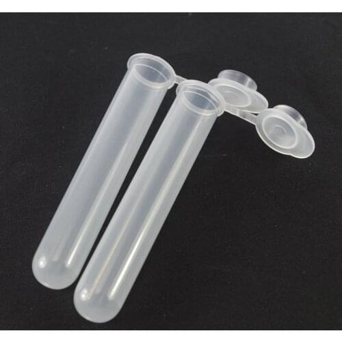 LOT5 15ml Lab Plastic No Scale Centrifuge Tube Round-bottom With Cap EP Tube PCR Tube Sample Specimen