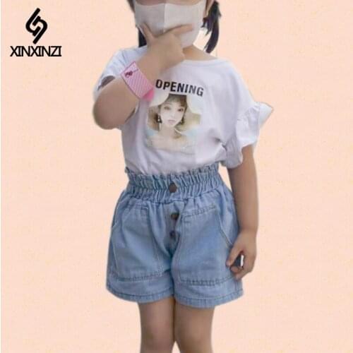 Summer Kids Girl Jeans For Girl Korean Style Denim Children Short Pants Spring Autumn High Waist Fashion Baby Girl Clothes