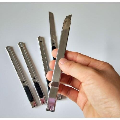 Metal cut paper knife small art knife wallpaper knife office text teaching cut student art knife