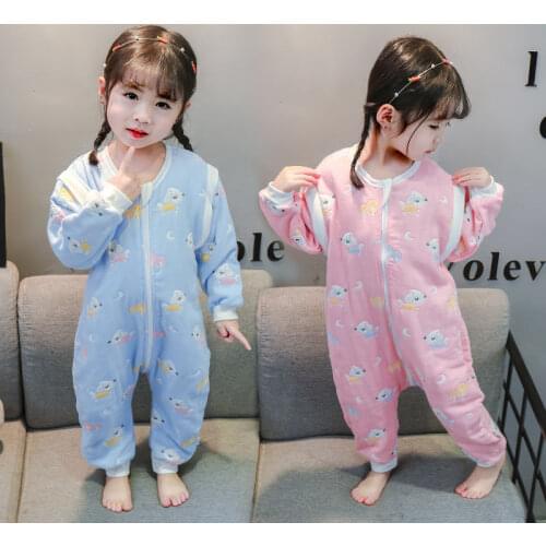 Cartoon Baby Sleeping Bag Long Sleeved Pajama Newborn Infant Wrap Swaddling Quality Cotton Toddler Sleepsacks Blanket Jumpsuit