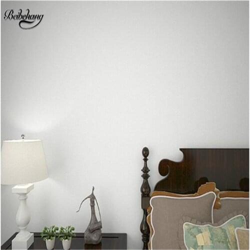 Beibehang papel de Pure White Plain Solid Wallpaper Ceiling Ceiling Paper Non-woven Wallpaper Womens Clothing Shop Bedroom Livi
