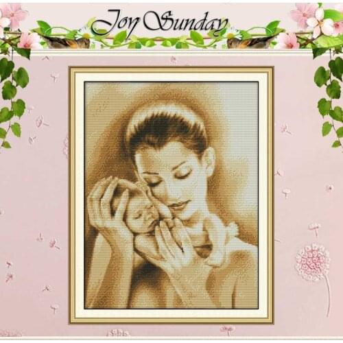 Mother And Son Patterns Counted 11CT 14CT Cross Stitch Sets DIY Chinese Cross-stitch Kits Embroidery Needlework Home Decor