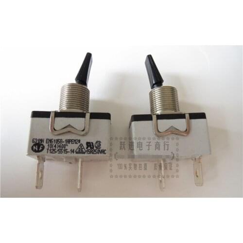 Original new 100% 631NH EN61058-1APEM2 button switch 15A250V 2pin 2gear lock shake head power switch 12MM