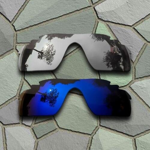 Chrome&Violet Blue Sunglasses Polarized Replacement Lenses for Oakley Radarlock Path Vented