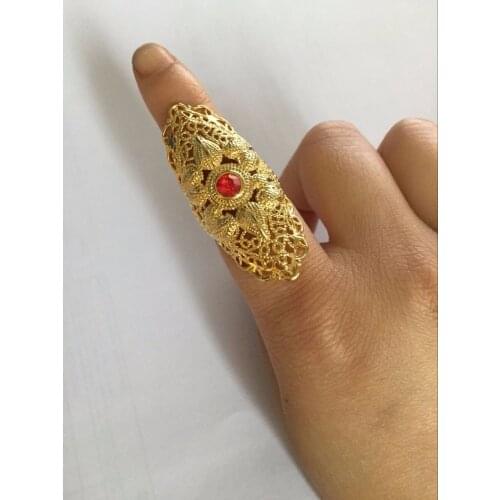 Adjust crystal rings for women metal crystal rhinestone gold ring court style luxury zinc alloy finger ring bijoux wedding gift