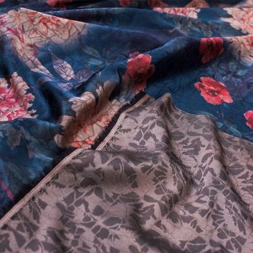 High-grade Turtle Crack Imitation Fragrant Cloud Yarn Fabric Wholesale Fashion Light and Breathable Dress Suit Printed Fabri