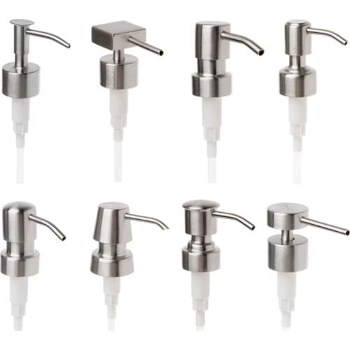 Stainless Steel Liquid Soap Dispenser Nozzle 12 OZ Hand Lotion Pump Fitting
