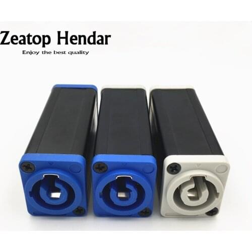 10Pcs Aluminum Shell LED PowerCon AC Coupler Adapter Extender Plug Stage Lighting Chassis Socket Speakon Panel Mount Connector