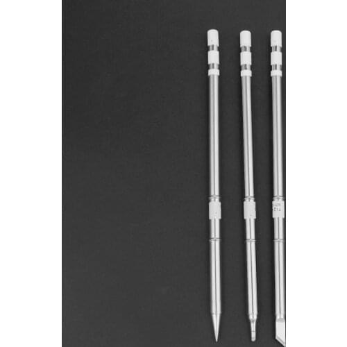 3pcs T12 Solder Iron Tip For HAKKO FX-950 FX-951 Soldering Rework Station T12-BC2, T12-K, T12-BL 110V - 220V