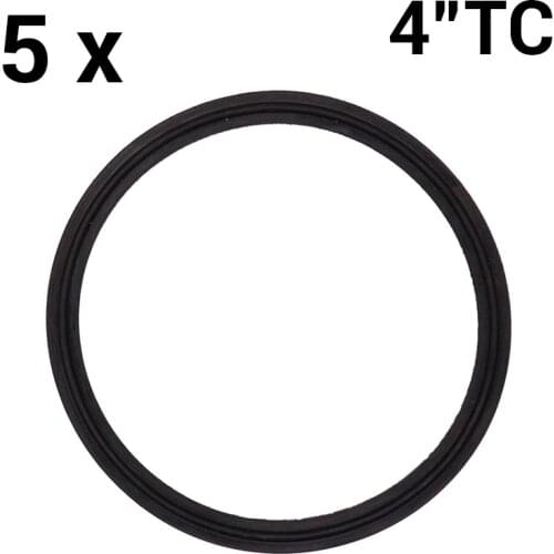 4" Tri-Clamp Black EPDM Gasket 5 pcs/lot Food Grade High Temperature Brewer Hardware