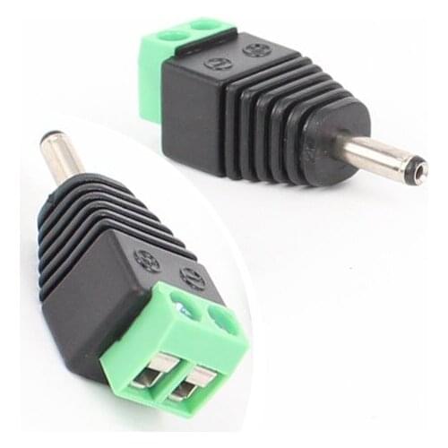 50PCS 2PIN 3.5mm x1.3mm DC Power Charger plug Terminals for CCTV Camera Notebook