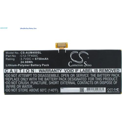 Cameron Sino 6750mAh Battery for Asus Transformer Pad TF303CL,TF303CL 1D,TF303CL 1G,TF502T 1B,TF600,TF600T-1B016R, TF600T-1B017R