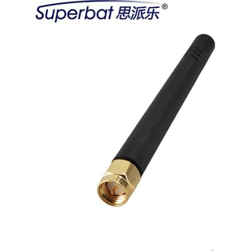 Superbat 978Mhz 3dbi Antenna SMA Aerial Plug Vertical Black Ham Radio Aerial Rubber Antenna Signal Booster 50 ohm 60W