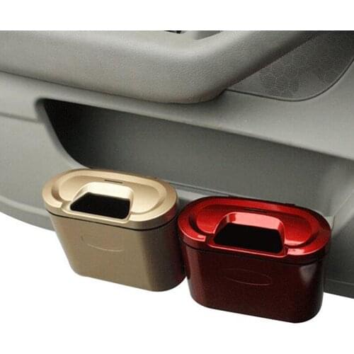Car Trash Bin Cans Folding Garbage Dust Holder Rubbish Cases Car Organizer Storage Bag Seat Waste Container Car Interior