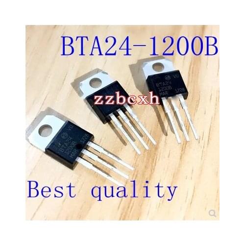 Free shipping 5PCS/LOT New original BTA24-1200B 24A 1200V TO-220
