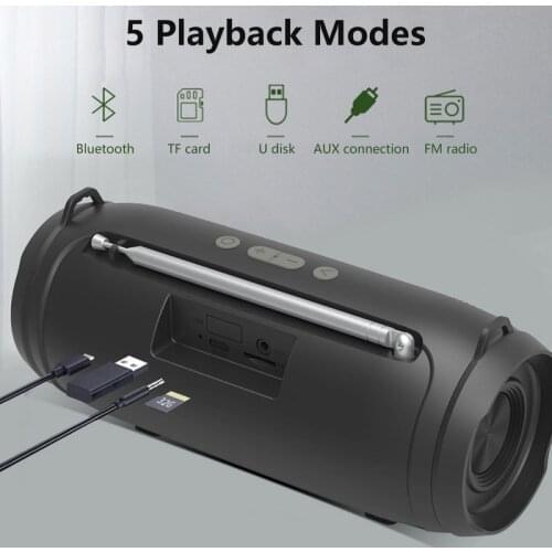 Mini Powerful Bluetooth Speaker Portable Wireless Speaker Bass FM Radio Subwoofer Support TF Card USB MP3 Music Column for Phone