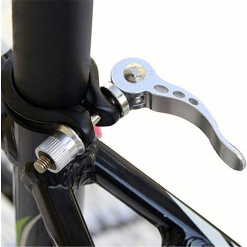 Bicycle Quick Outdoor Release Aluminium Alloy Bike Seat Post Clamp Seatpost Skewer Bolt Mountain Bike Seat Tube Clamp Outdoor