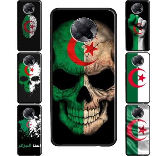 Flag of Algeria Case For POCO M3 Pro F3 F2 X3 Coque For Xiaomi Mi Note 10 Lite Mi 11 Ultra 9T 10T Pro A3